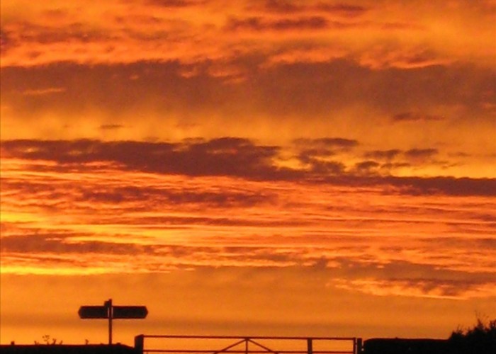 Sunset from Tythe Barn