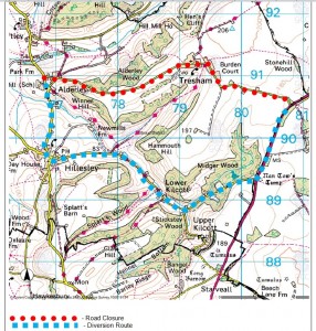 Road Closure Suggested Detour Map